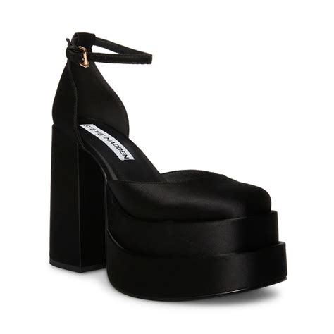 charlize black satin versace|Versace high heels.